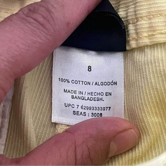 Basic Editions Size 8 Women's Yellow Capri Pants​​​​​ - Picture 6 of 10